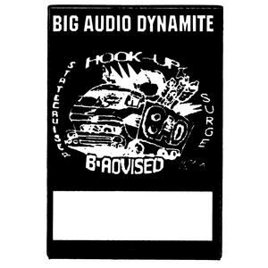 Big Audio Dynamite Backstage Pass Cloth Fabric 1985 This Is BAD Tour The Clash